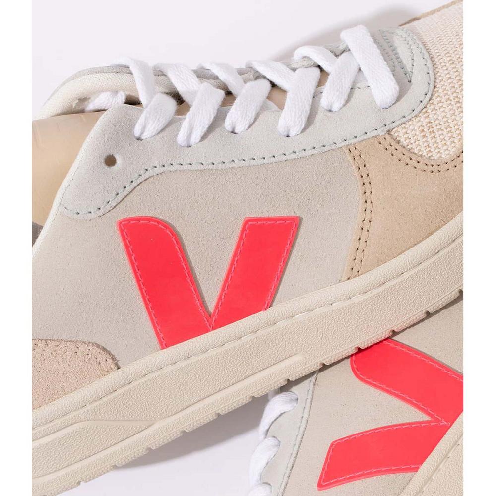 Veja V-10 SUEDE Joggesko Dame Beige | NO 642XYU